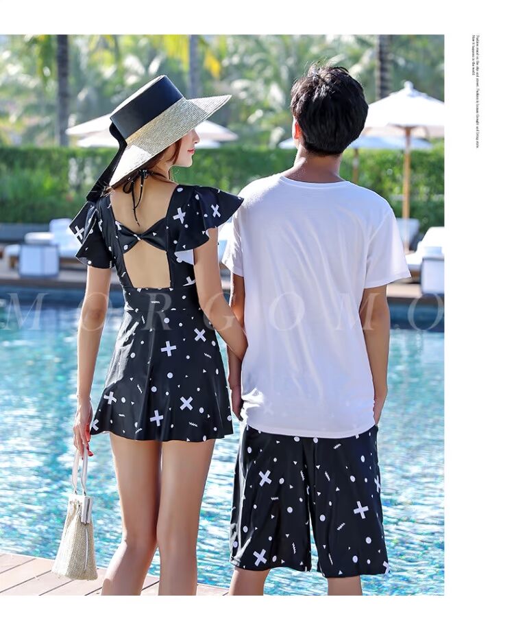 Cặp đôi đồ bơi nữ mùa xuân nóng bỏng gợi cảm chẻ bụng thon thả nữ thanh lịch bảo thủ áo tắm nữ JH0723 - Vài đồ bơi đồ đôi đi biển nam nữ