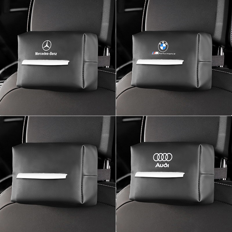 Benz BMW Audi Volkswagen cramps cardboard box car towels box seat back armrest case Hanging Napkin Box-Taobao