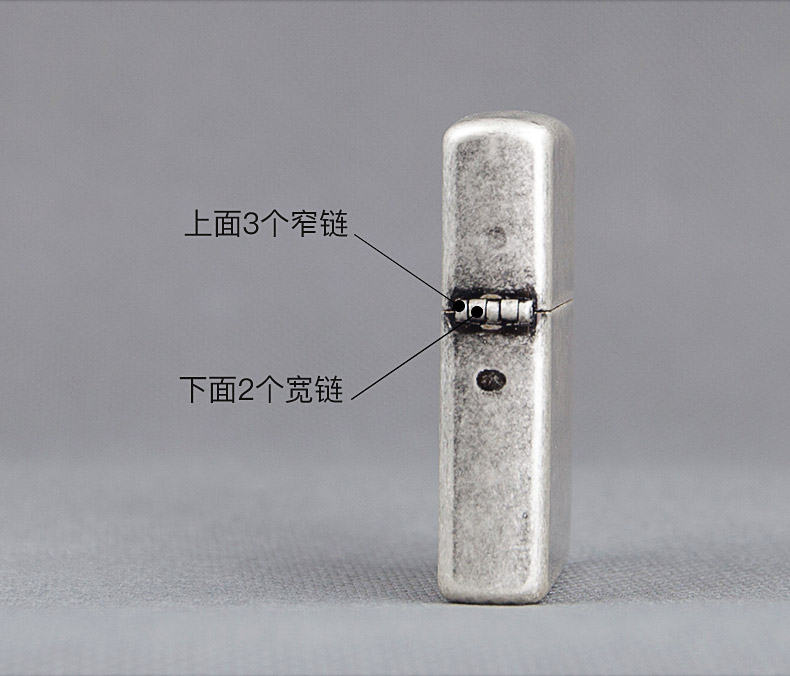 美国原产 Zippo 正版怀旧仿古银 打火机 图8