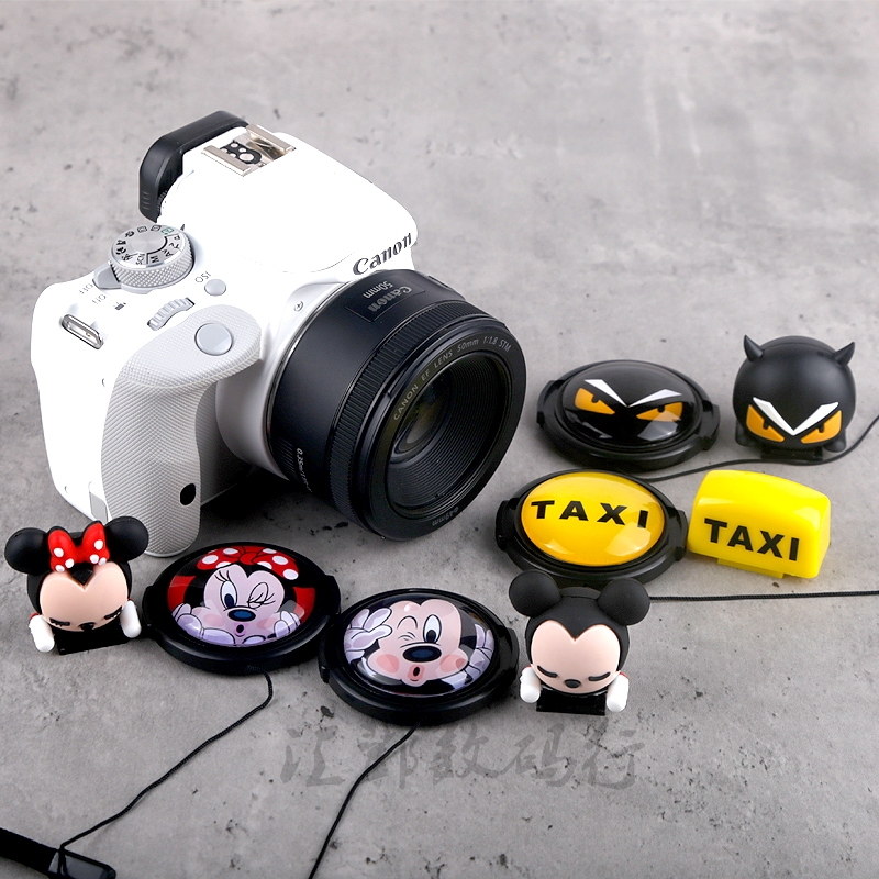 Suitable for Sony micro-single a6000 a5000 a5100 a6300 camera 16-50 cartoon lens cover 40 5mm