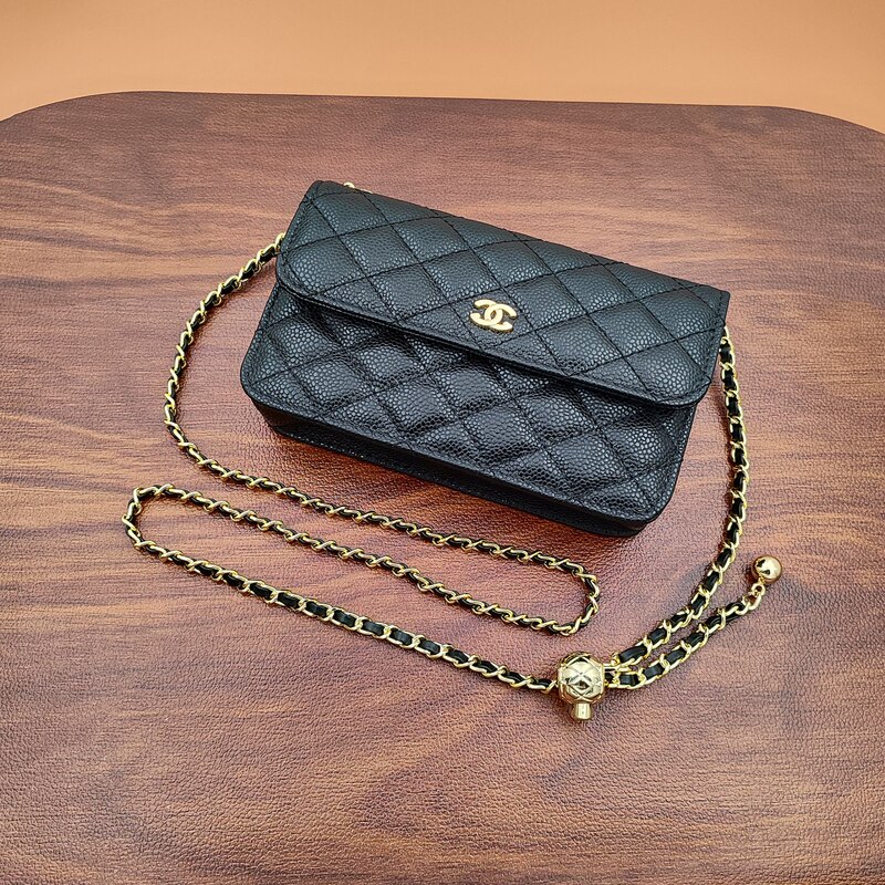 Small Fortune Bag, Mobile Phone Bag for Women, 2025 New Model, Genuine Leather, Portable Small Crossbody Bag, Small Bag, Caviar High-End Fragrance Small Fortune Bag, Mobile Phone Bag for Women, 2025 New Model, Genuine Leather, Portable Small Crossbody Bag, Small Bag, Caviar High-End Fragrance