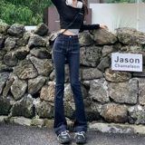 Джинсовые штаны-клёш, весенние сексуальные штаны, высокая талия, в обтяжку, 2025 года, новая коллекция