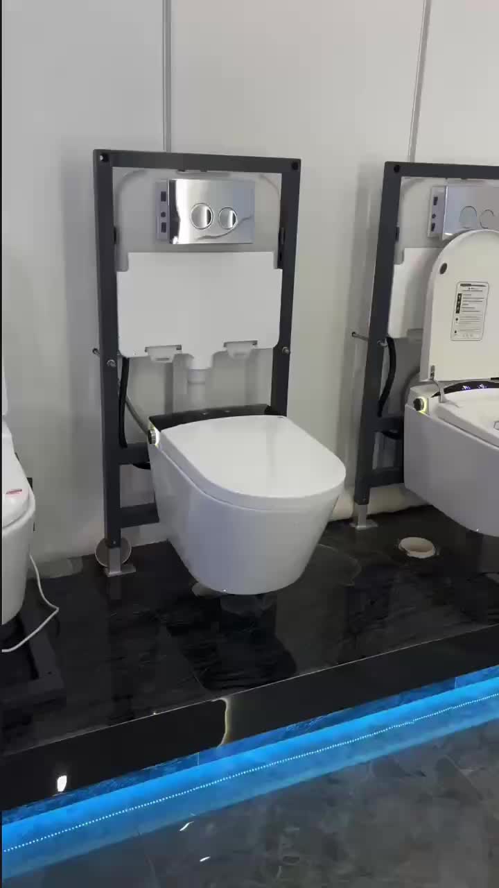 Automatic Sanitary Ware Concealed Cistern Porcelain Wall Mounted