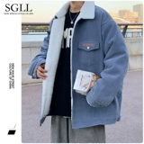 Tide, демисезонная утепленная куртка, вельветовый пуховик, с вышивкой, свободный крой