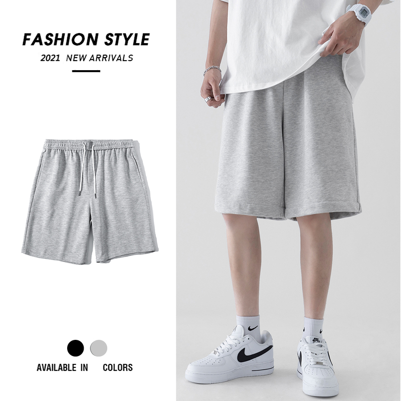 Men's Summer Thin Sports Shorts Trendy Versatile Casual Pants for Outdoor Wear, Large Size Loose-Fitting Five-Point Shorts
