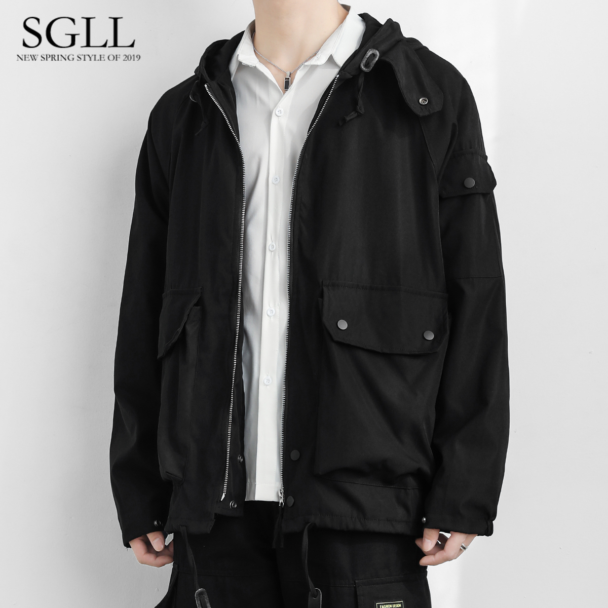 Autumn and Winter Functional Wear Costume Malaysian Harbor Harbor Harbour Harbour Harbor Harbour Relax Casual Jacket Band Street Top