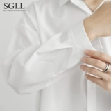 Осенняя тонкая рубашка, куртка, шелковый комплект, премиум класс