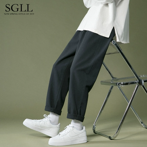 Синие осенние джинсы, летние штаны, повседневные брюки, в американском стиле, свободный прямой крой