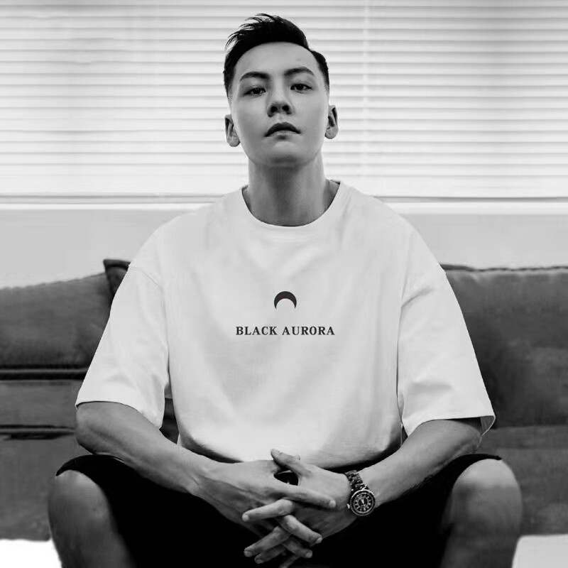 Cangshi Kazuki trendy brand short-sleeved T-shirt men's summer trend Hong Kong style star same style half-sleeved all-match loose couple outfit