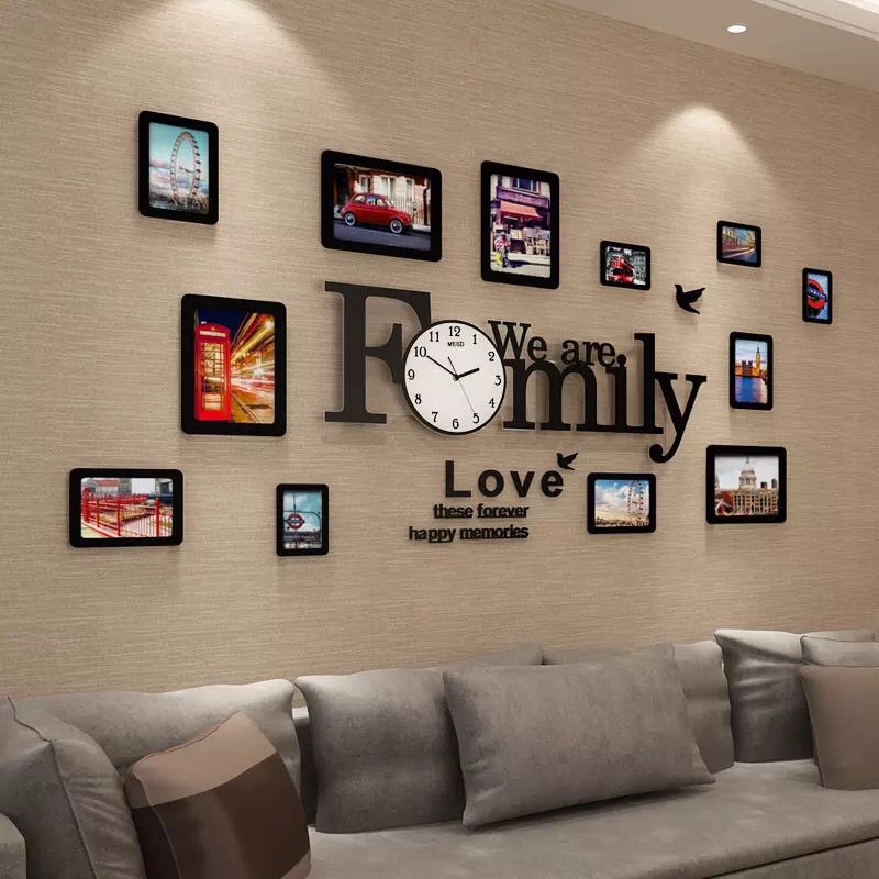 Personality creative clock wall clock living room modern minimalist wall watch atmospheric household quartz clock fashion mute clock