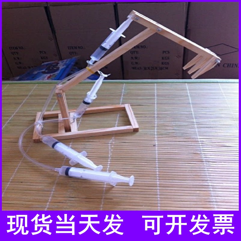Self-made piston excavator youth manual class recommended kit technology small production DIY assembly competition model