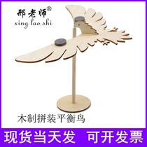 Teacher Xing Balance bird Wooden assembly eagle DIY educational toy Technology small production gizmo
