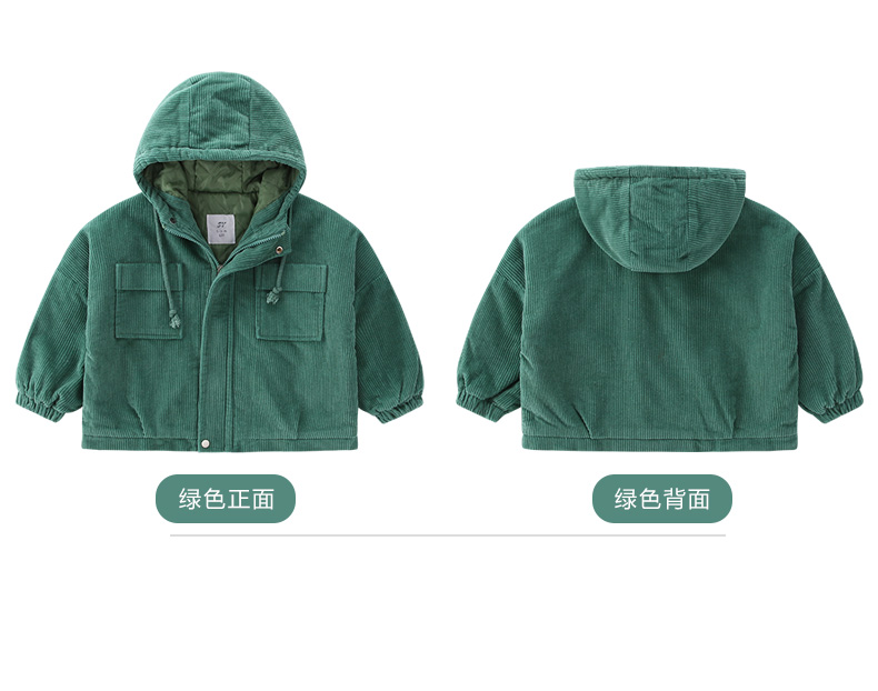 Áo khoác nhung bé trai mùa đông bằng vải cotton dày Quần áo trẻ em 2018 mới cho trẻ em cộng với nhung cotton phiên bản Hàn Quốc áo khoác đẹp cho bé
