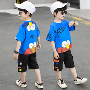 Bé trai Summer Outfit Syds 2020 mới trẻ em ngắn tay áo thun hai mảnh bộ con trai vừa giản dị đẹp trai mùa hè mô hình 7.