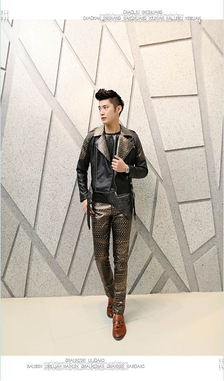 Pantalon cuir homme pour jeunesse pour automne - Ref 1483684 Image 12