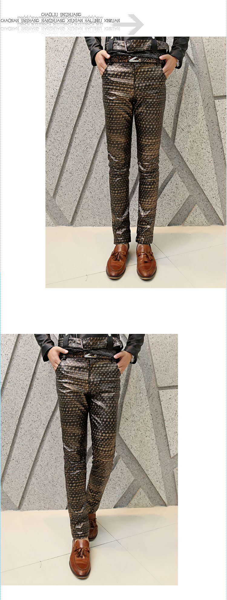 Pantalon cuir homme pour jeunesse pour automne - Ref 1483684 Image 10