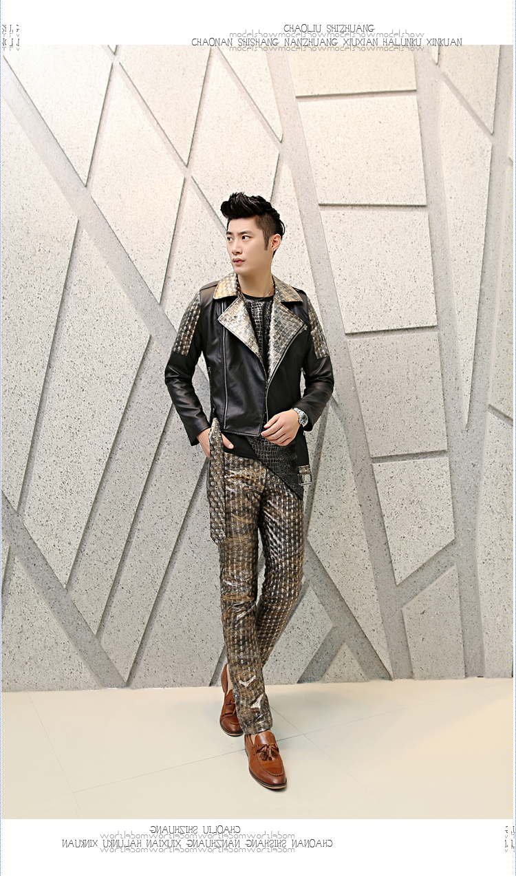 Pantalon cuir homme pour jeunesse pour automne - Ref 1491363 Image 12