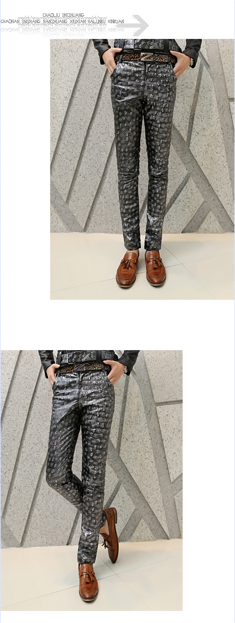 Pantalon cuir homme pour jeunesse pour automne - Ref 1485076 Image 10