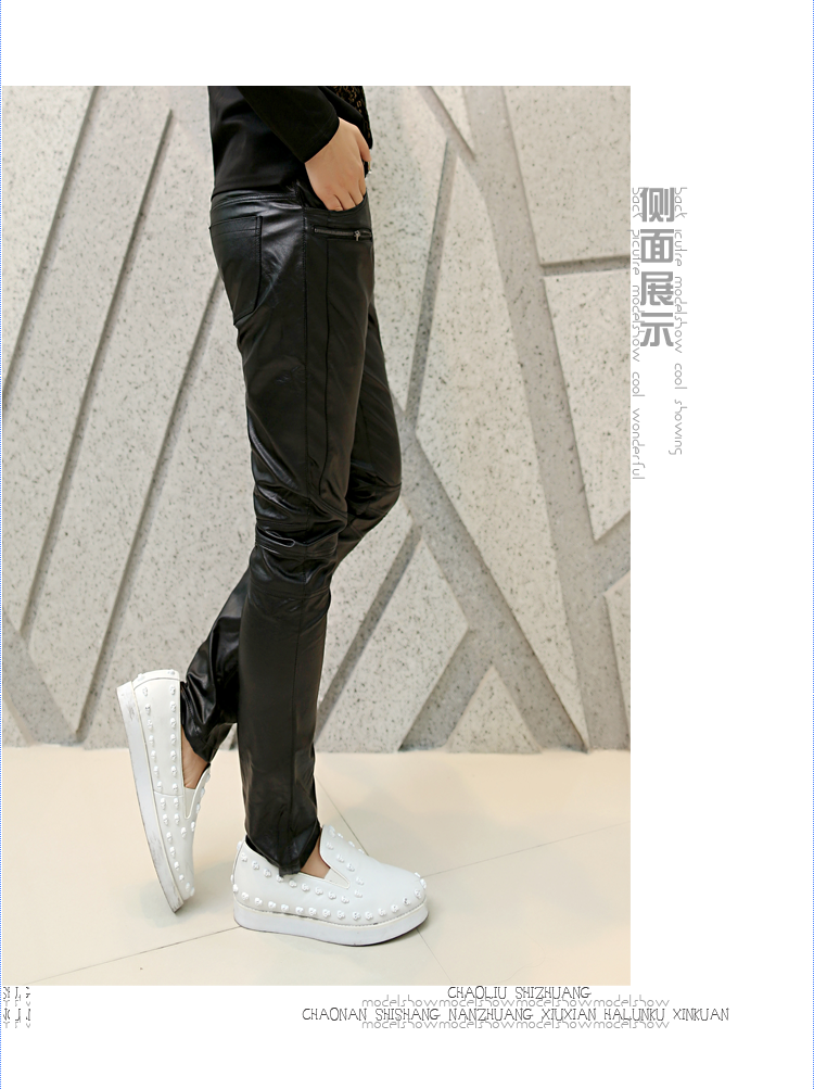 Pantalon cuir homme pour jeunesse pour automne - Ref 1478621 Image 8