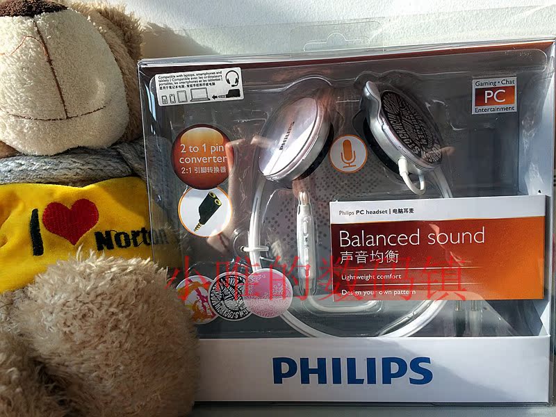 Philips Shm6110U Over-Ear Headphones with Rear-Mounted Earpiece, with Microphone, Stylish and Lightweight