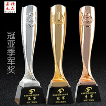 High Gear Creative Metal Trophy Crystal Trophy Custom Resin Trophy Championship 123 Competition trophies Gold and silver bronze