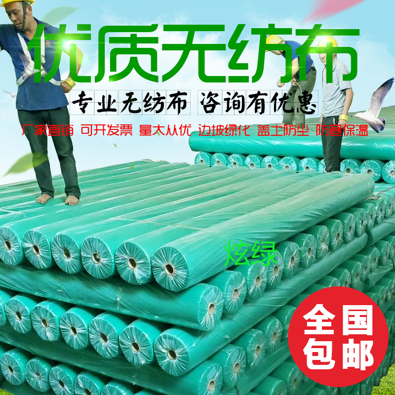 Green Non-Woven Fabric Breathable Membrane for Landscaping, Garden Construction Site Lawn Dust-Proof Cover, Slope Protection Grass Seed Cover Film Green Non-Woven Fabric Breathable Membrane for Landscaping, Garden Construction Site Lawn Dust-Proof Cover, Slope Protection Grass Seed Cover Film