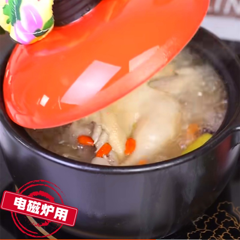 Casserole induction cooker special stew pot gas stove general household gas open flame soup pot dual-purpose ceramic small sand pot