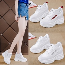 White shoes womens 2021 summer models increased mesh breathable with fairy skirt Western style thick-soled sports casual shoes