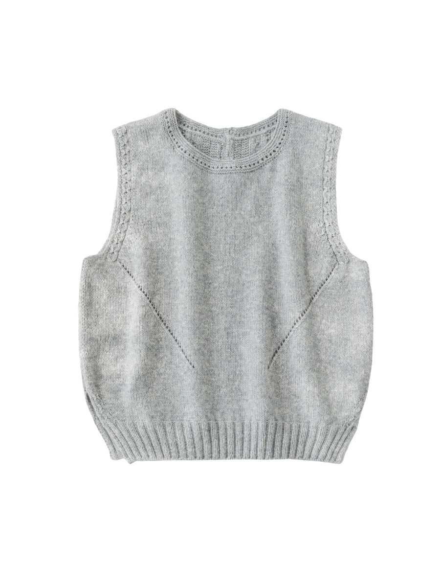 Sister Su Su's elegant quality vest, stick needle wool ball, handmade DIY knitting cashmere clothing material package