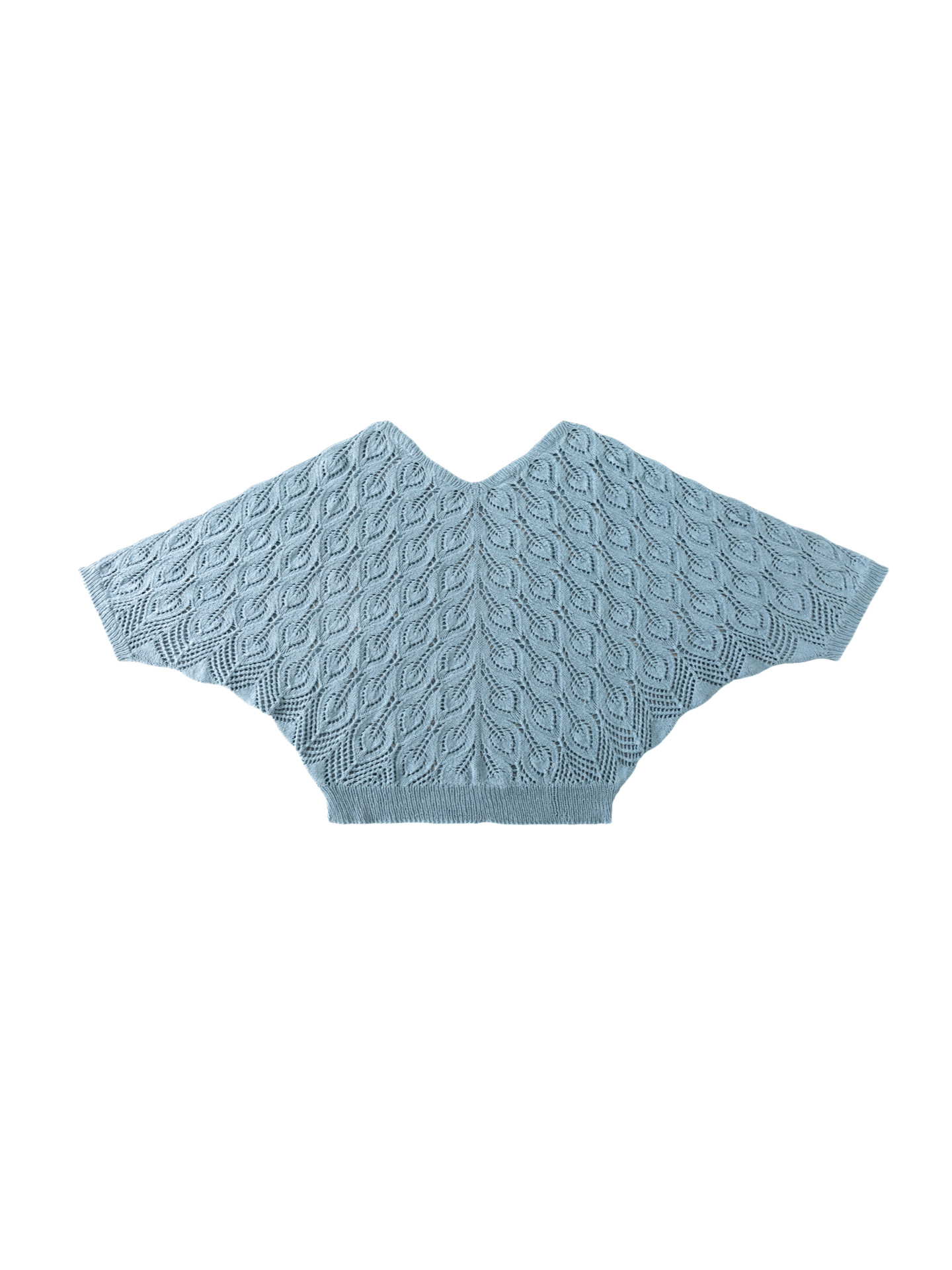 Sister Su Su's bird feather blouse handmade diy stick needle lace linen half-sleeved wool ball material package