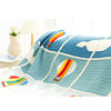 Sister Su Su’s mosaic hot air balloon competition blanket hand-woven milk cotton crochet wool ball blanket material package