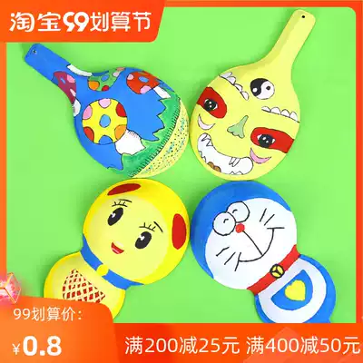 Horse spoon gourd pulp mask Peking Opera facial makeup blank painting children's material DIY hand-painted