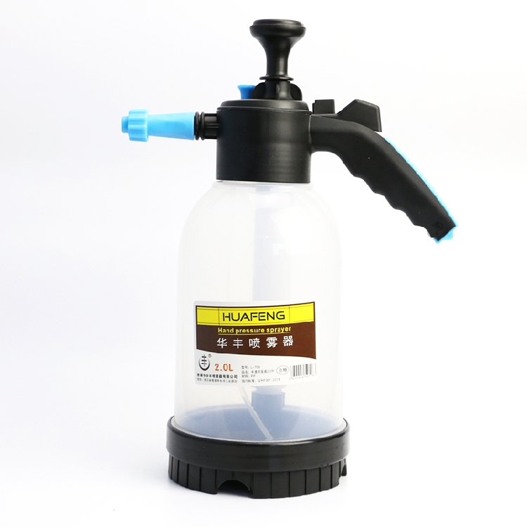 Huafeng explosion-proof spray kettle self-cleaning plain film spray sprinkler acid-alkali-resistant spray kettle car cleaning tool thickened 2L