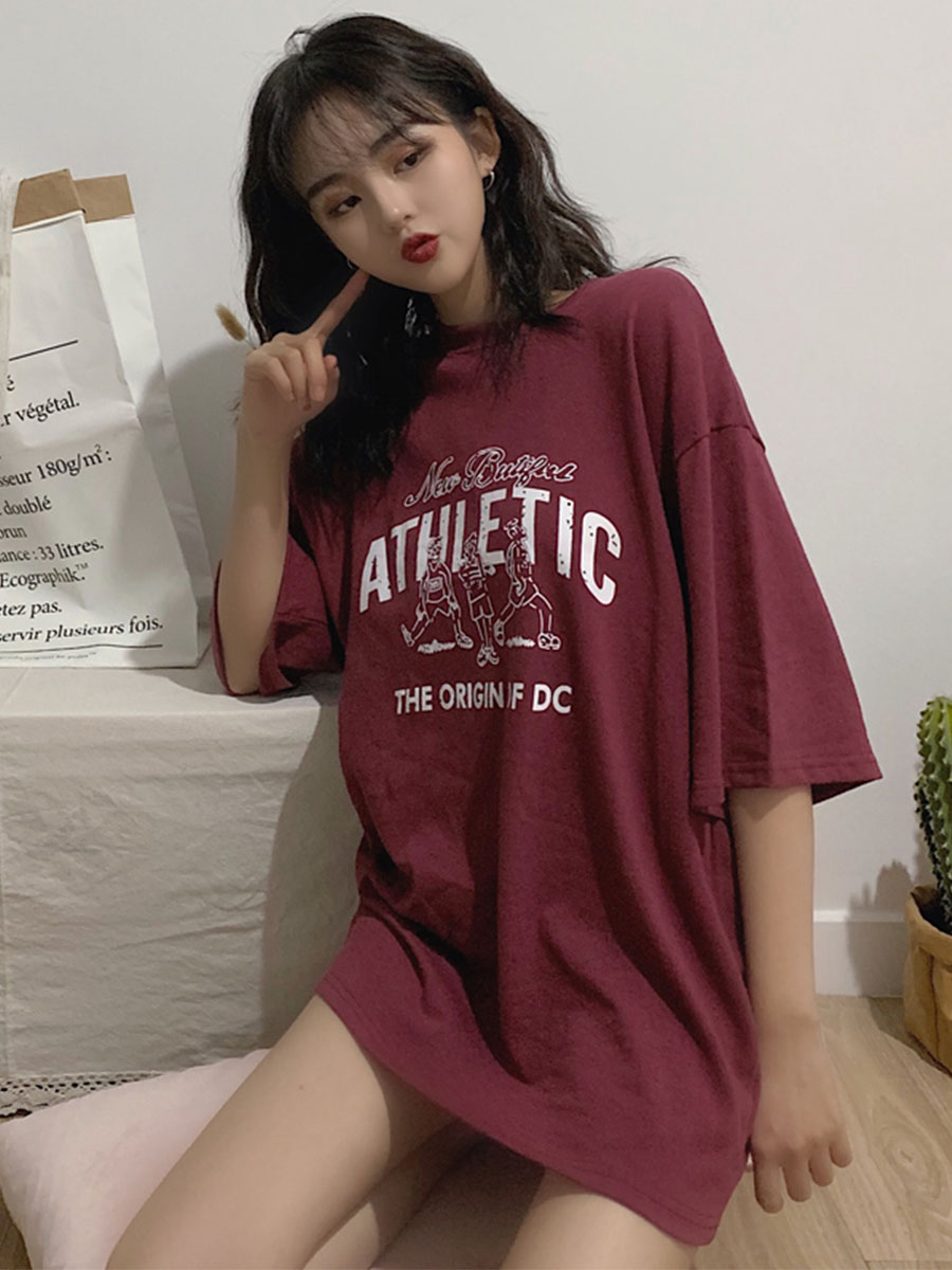 Claret2019 summer wear Korean version Antique girl T-shirt cec Superfire Short sleeve chic Hong Kong flavor Hip hop Bereavement system jacket tide