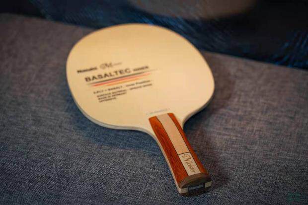Line goods NITTAKU Netaku master pure wood basalt external built-in fiber table tennis bottom plate racket