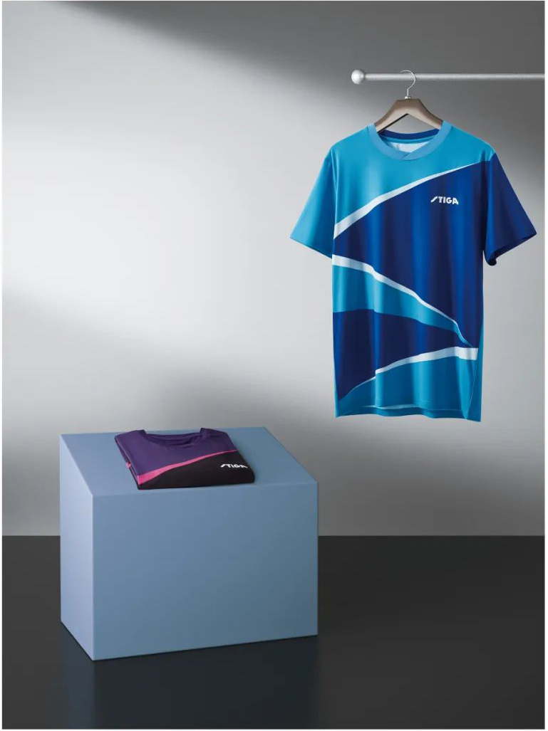 Sun Stiga Stikastika Clothes Round Ping Tennis Clothes for Men and Women Sportwear Short Sleeve T-shirts