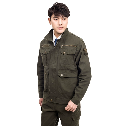 Хлопковый комбинезон, износостойкие штаны, увеличенная толщина, защита от ожогов, свободный крой