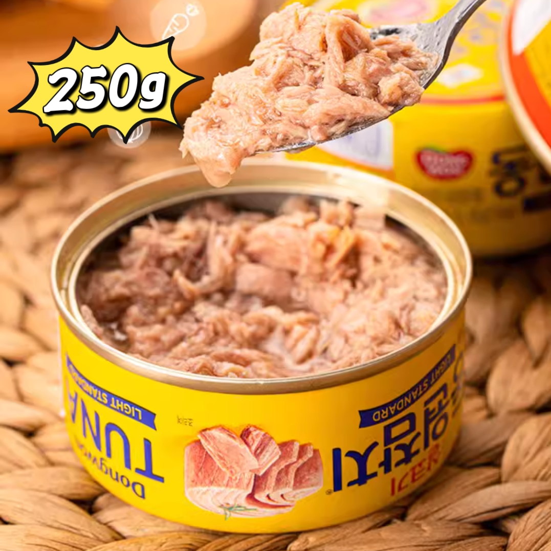 Seaweed rice imported from South Korea Dongyuan original canned tuna 250g oil-soaked block ready-to-eat canned sushi