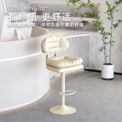 Beauty Salon Special Cashier Front Desk Bar Chair Convenience Store Liftable Back Chair Simple Modern Bar Stool