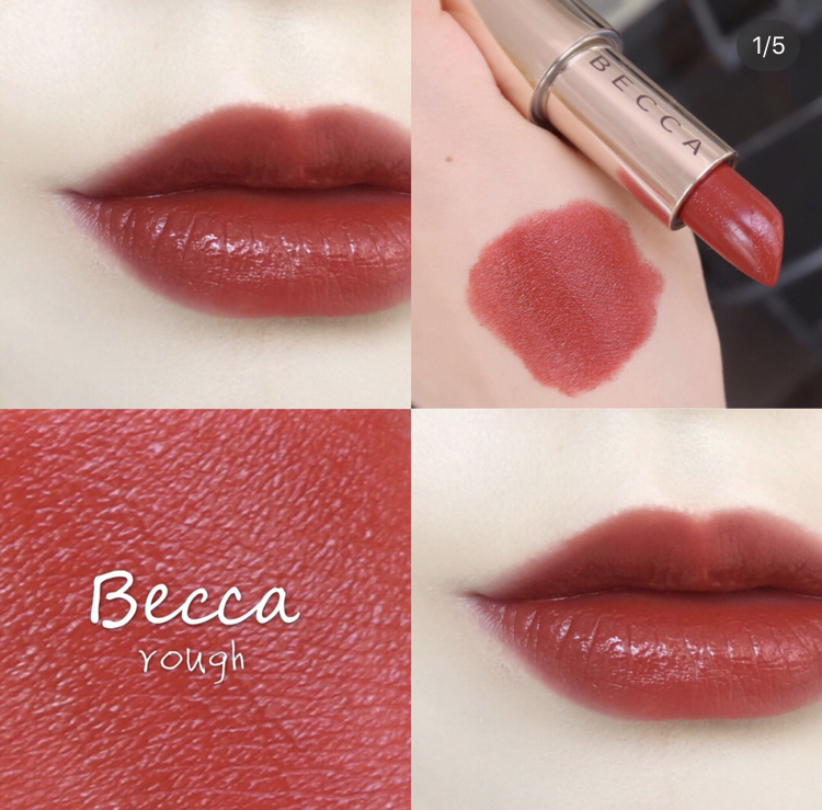 Knock on Cost-effective becca Lipstick Gold Tube Lipstick burgundy rouge Moisturizing Lasting Kardashian Joint Name