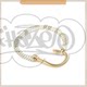Miansai Gold ROSE GOLD Hook on Silver Chain silver chain fish hook bracelet 4 colors