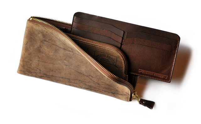 Anchor Bridge Long Zip Wallet Long Wide Wallet