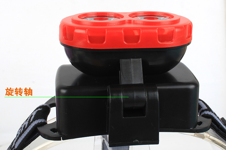 GD33 đôi đèn hạt LED đèn đầu mạnh 3 Wát ngoài trời thợ mỏ của đèn đêm câu cá câu cá đèn 5th pin cắm trại chiếu sáng đèn pin mini