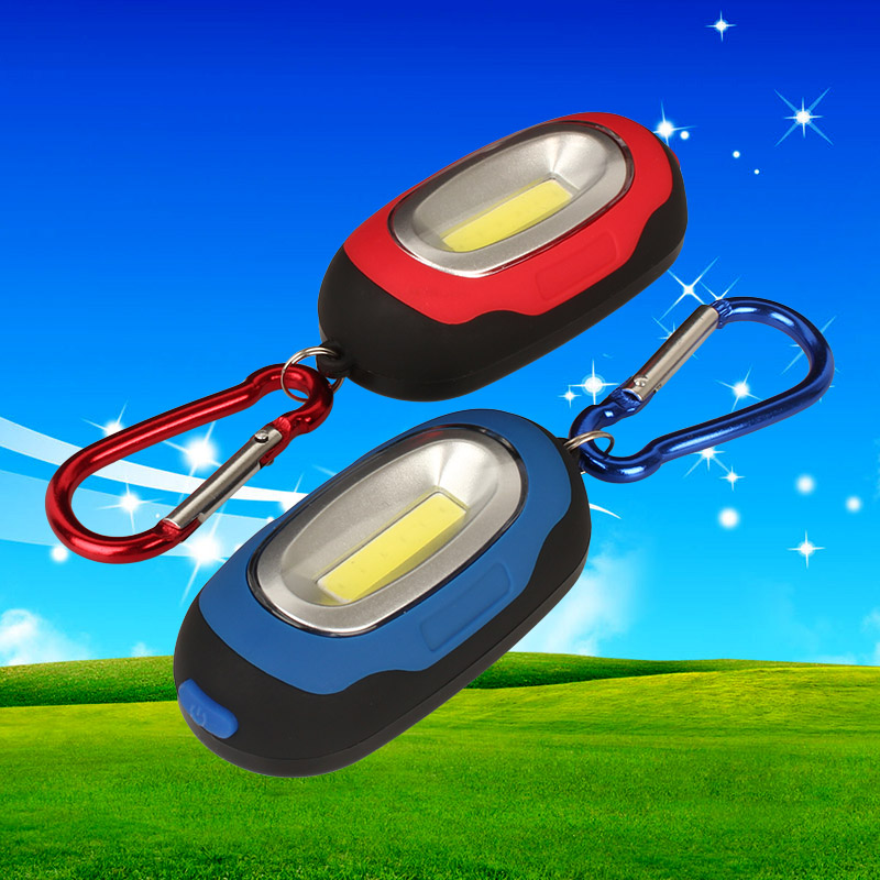 GY51 Outdoor Mini Portable COB Camp Tent Light Strong Magnetic Work Light Cr2032 Key Light 3 stacks mixed color