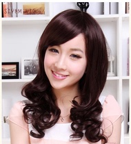 Wig female long curly hair middle-aged lady wig big wave long hair Jie Wan family snakehead fish West Wanggezhuang