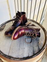 (Burst watch tea core)Viberg Bald Boots Chromexcel Service Boot Commuter Boots