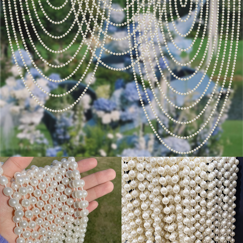Wedding Pearl Beaded Curtain Wave Hanging Curtain Water Wave Curtain Korean Wedding Hanging Arch Bead Curtain Background Wall Curtain String Wedding Pearl Beaded Curtain Wave Hanging Curtain Water Wave Curtain Korean Wedding Hanging Arch Bead Curtain Background Wall Curtain String