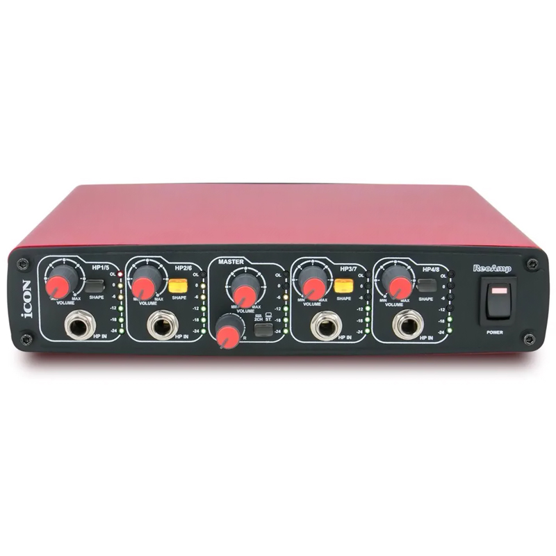 iCON Aiken ReoAmp 4-channel 8-way output portable headphone amplifier monitoring headphone ear