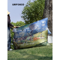 URFF DECO Monet Garden Air sofa lying flat Divine Instrumental Spring Inflatable Portable Picnic Camping Park