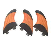 Bank semi-carbon orange honeycomb surfboard G5 tail rudder
